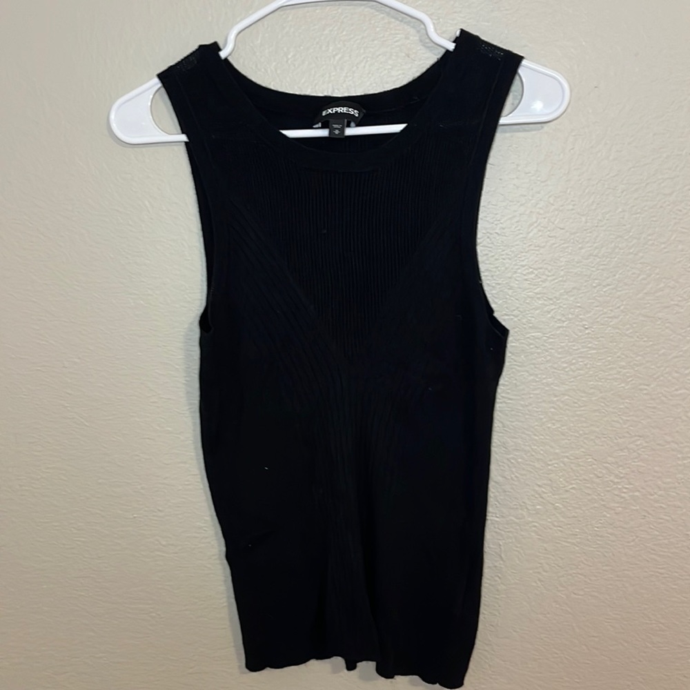 EXPRESS Black Sweater Tank Top